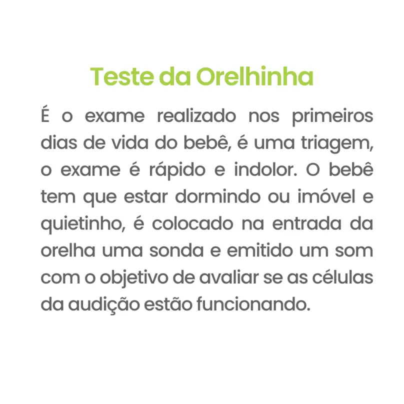 Teste da Orelhinha Bauru