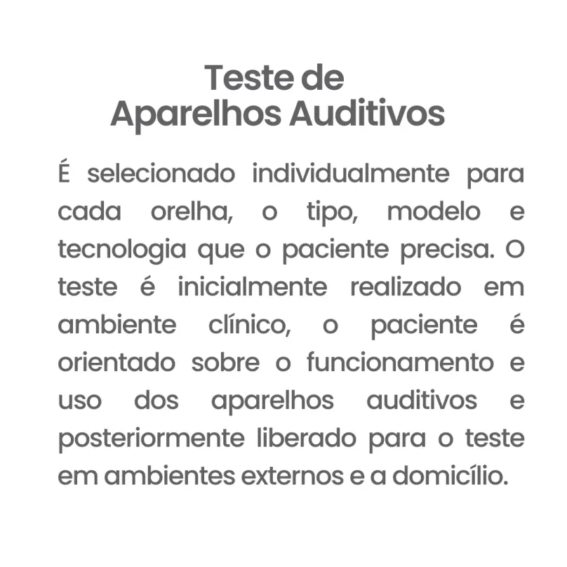 Teste de Aparelhos Auditivos